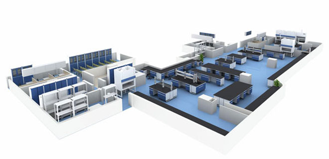 实验室功能布局平面图